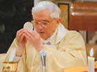 Pope Benedict celebrating the Novus Ordo Liturgy